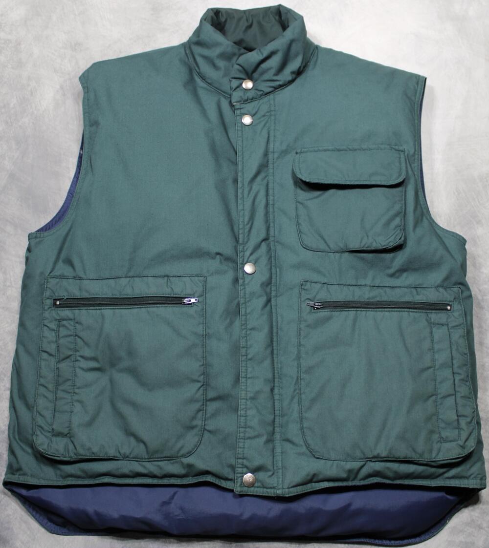 Vintage Penfield Vest Mens Large Green Down Puffer Outdoor Rugged Canvas Hunting